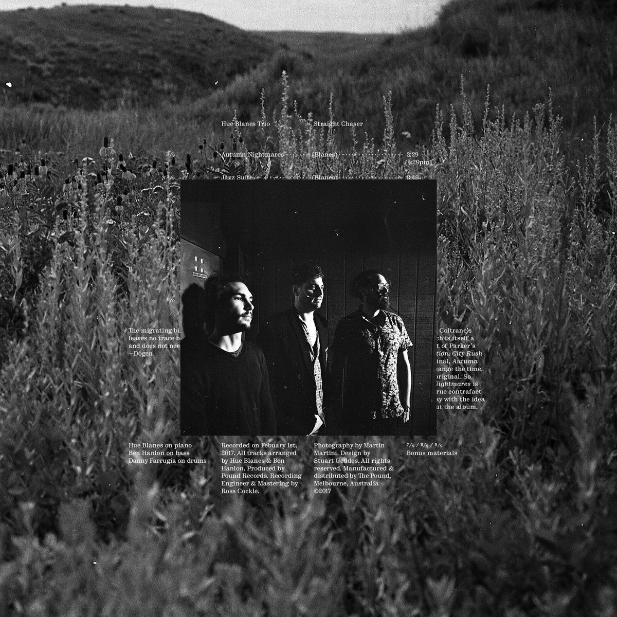 Hue Blanes Trio debut album Straight Chaser